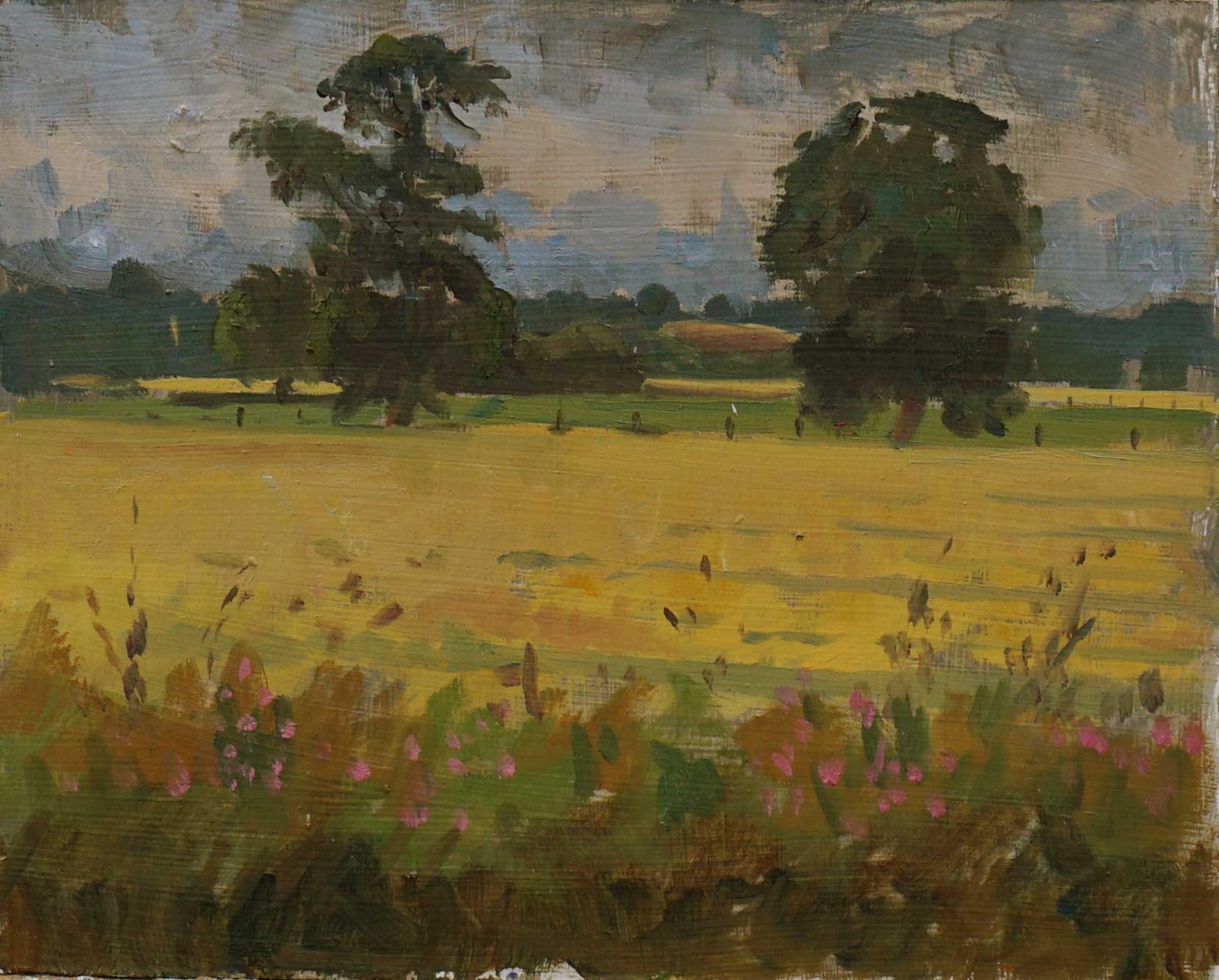 Original Oil Painting -Yellow Fields